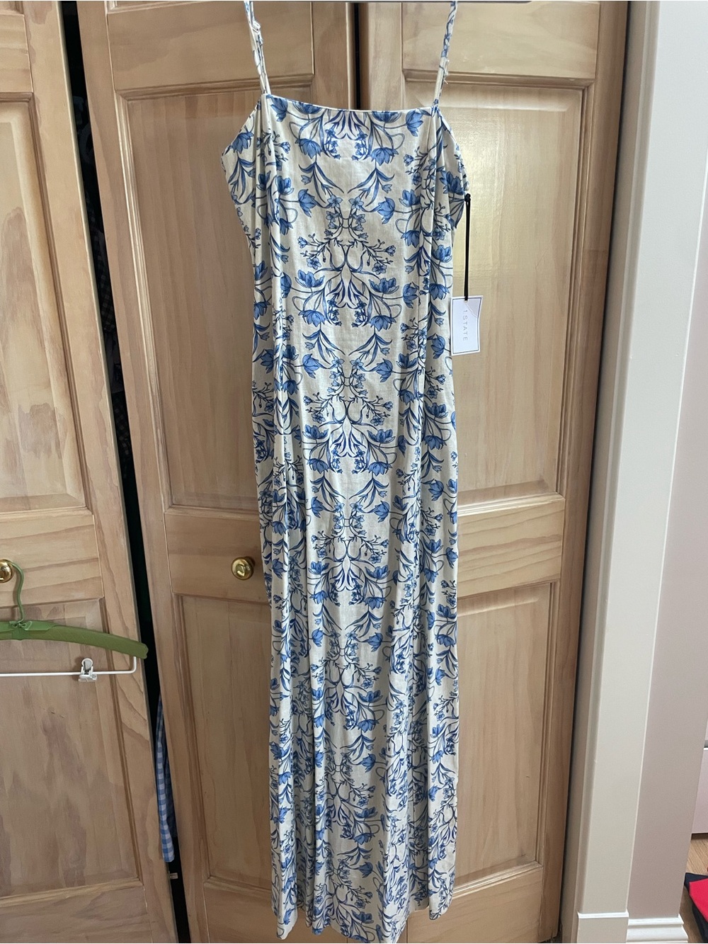T.J.Maxx Blue Floral Slip Dress